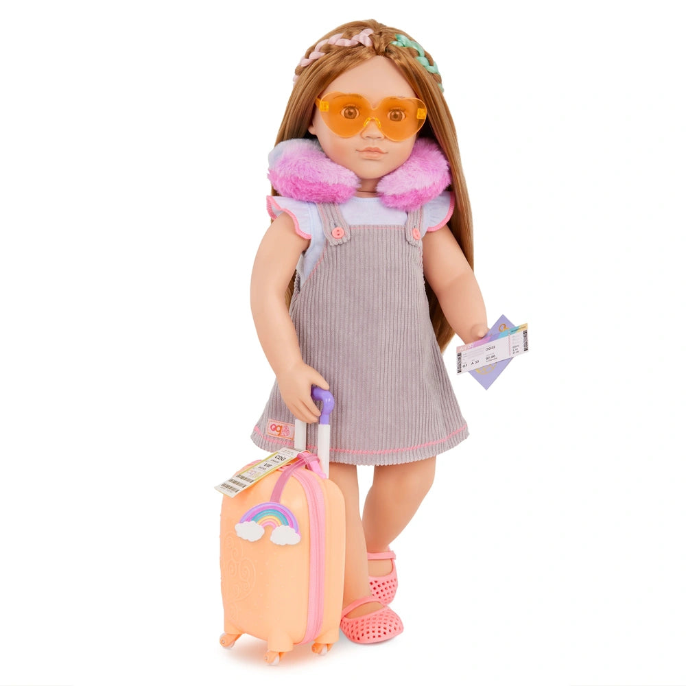 Our Generation Deluxe Rainbow Luggage Set