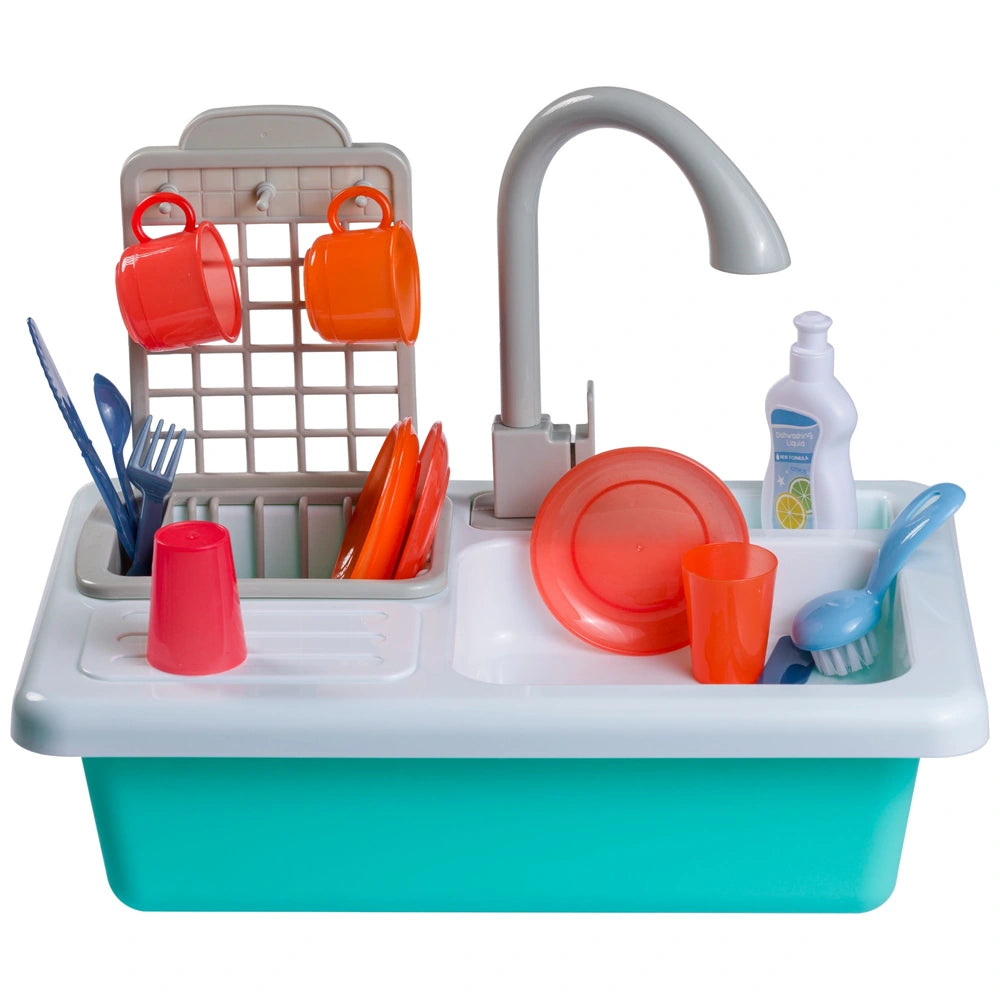 Kitchen Corner Play Kitchen Sink Wash-Up Playset