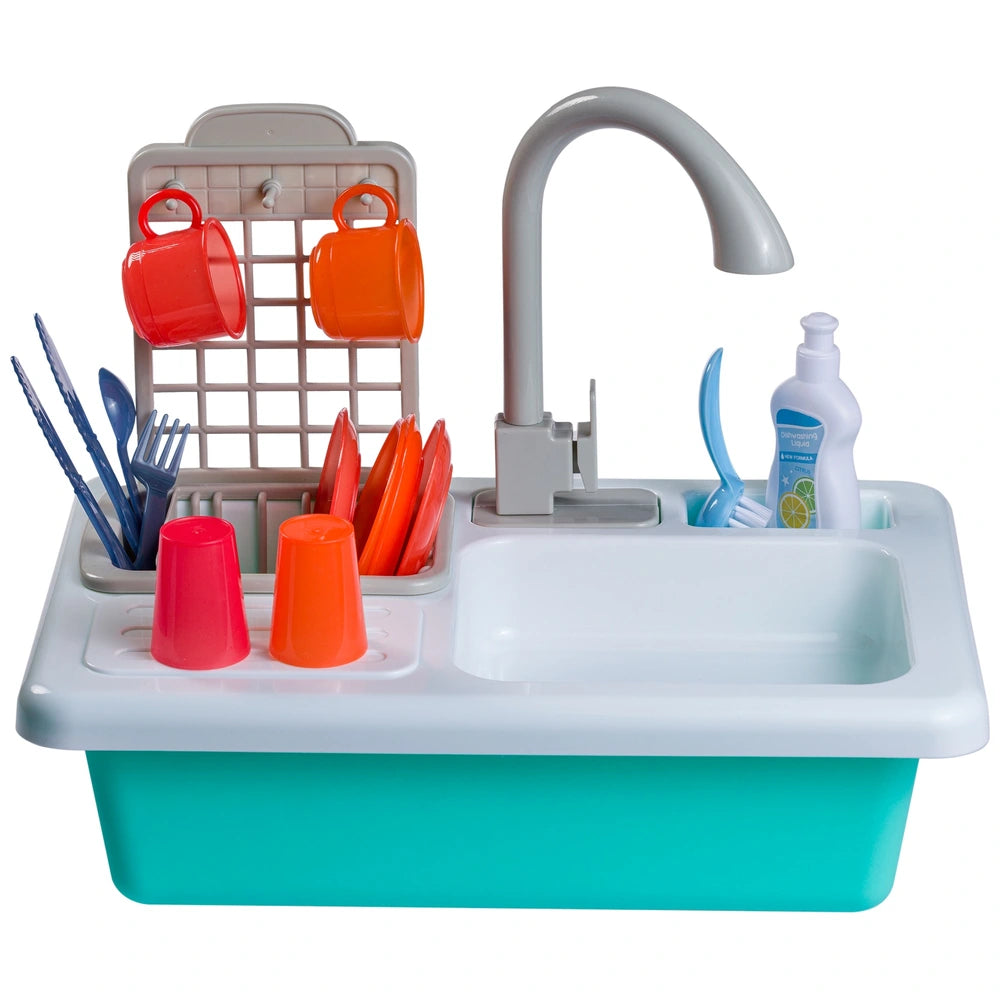 Kitchen Corner Play Kitchen Sink Wash-Up Playset