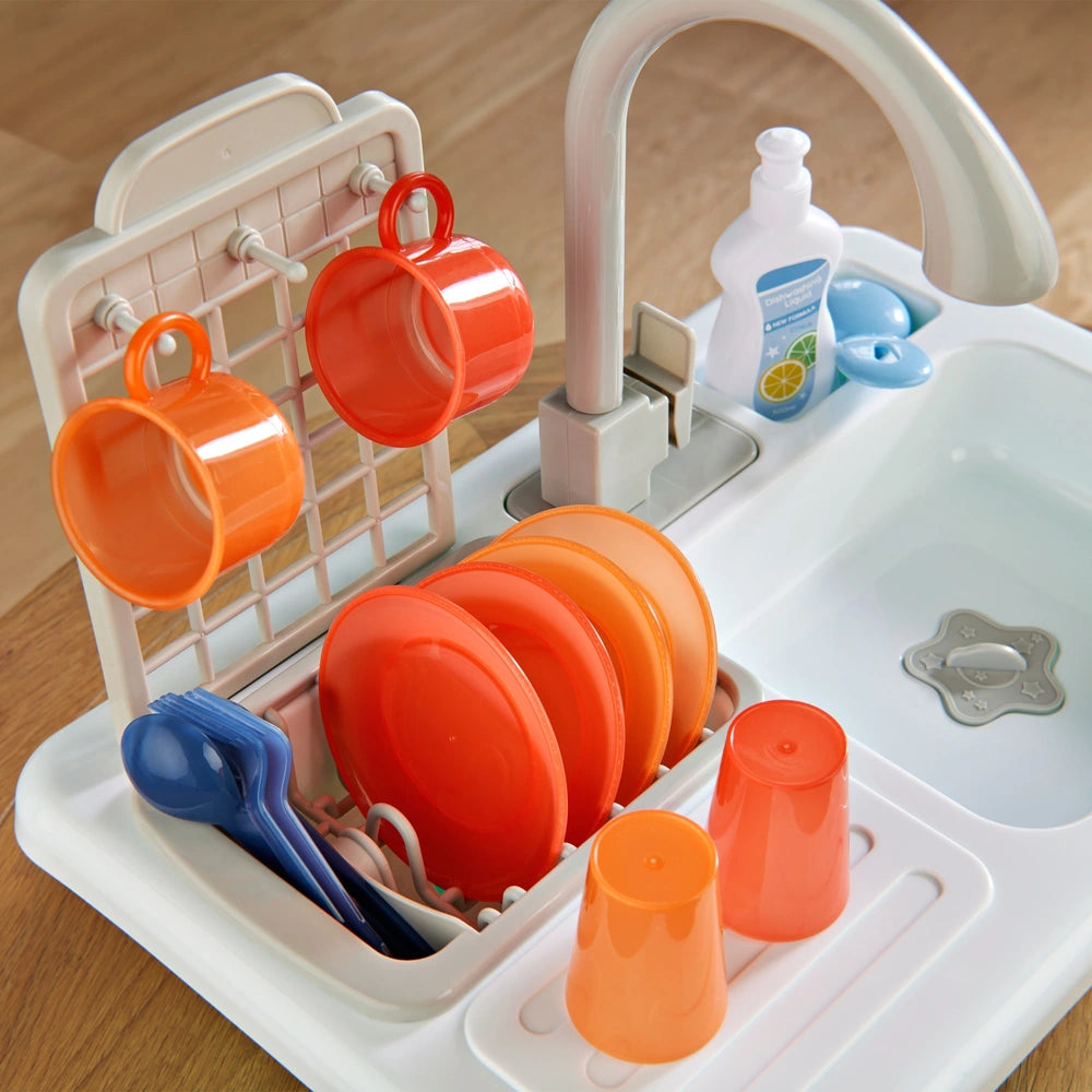 Kitchen Corner Play Kitchen Sink Wash-Up Playset