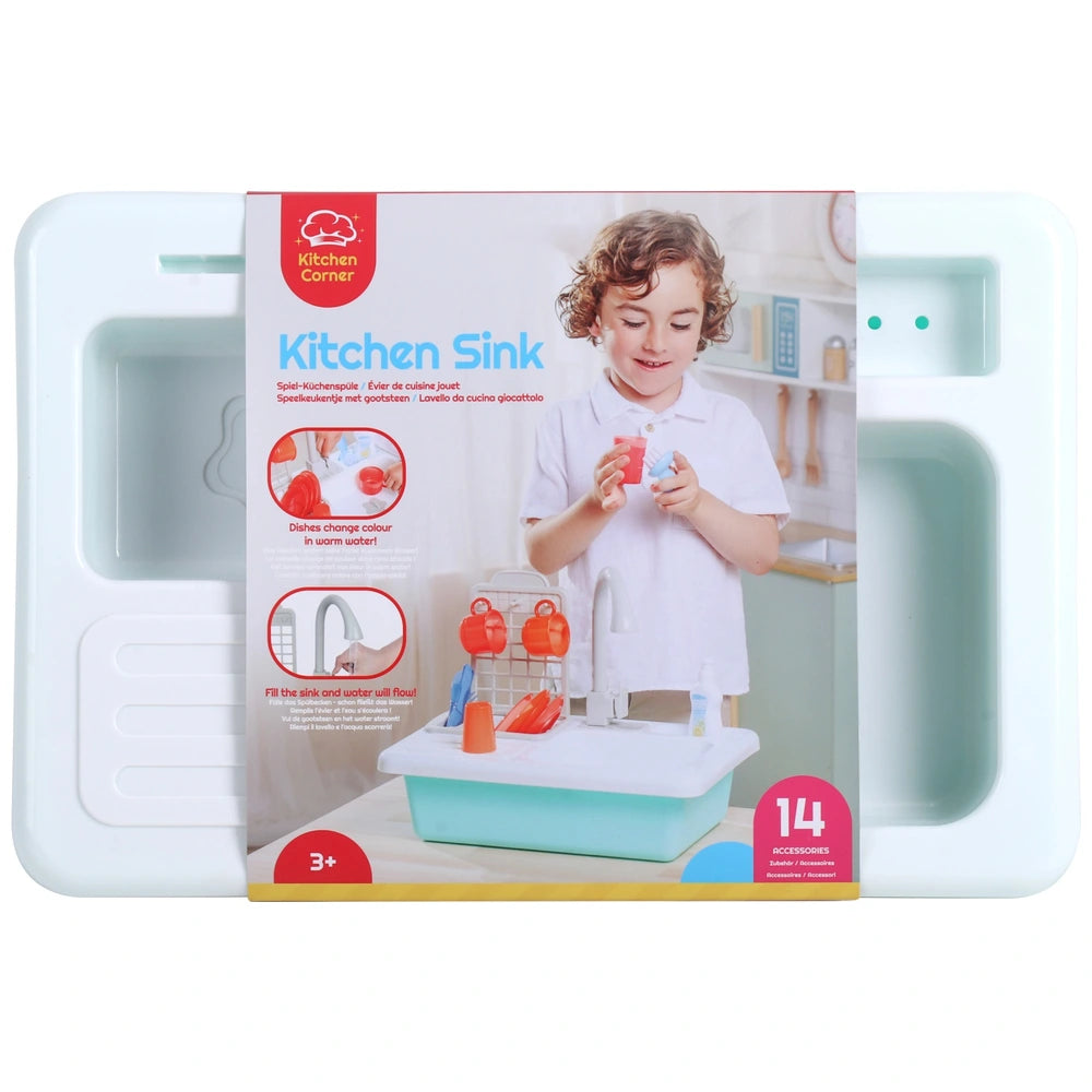 Kitchen Corner Play Kitchen Sink Wash-Up Playset