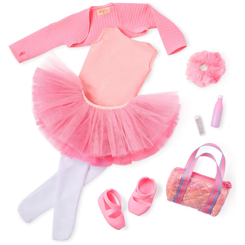 Our Generation Deluxe Ballet Outfit With Tricoloured Skirt