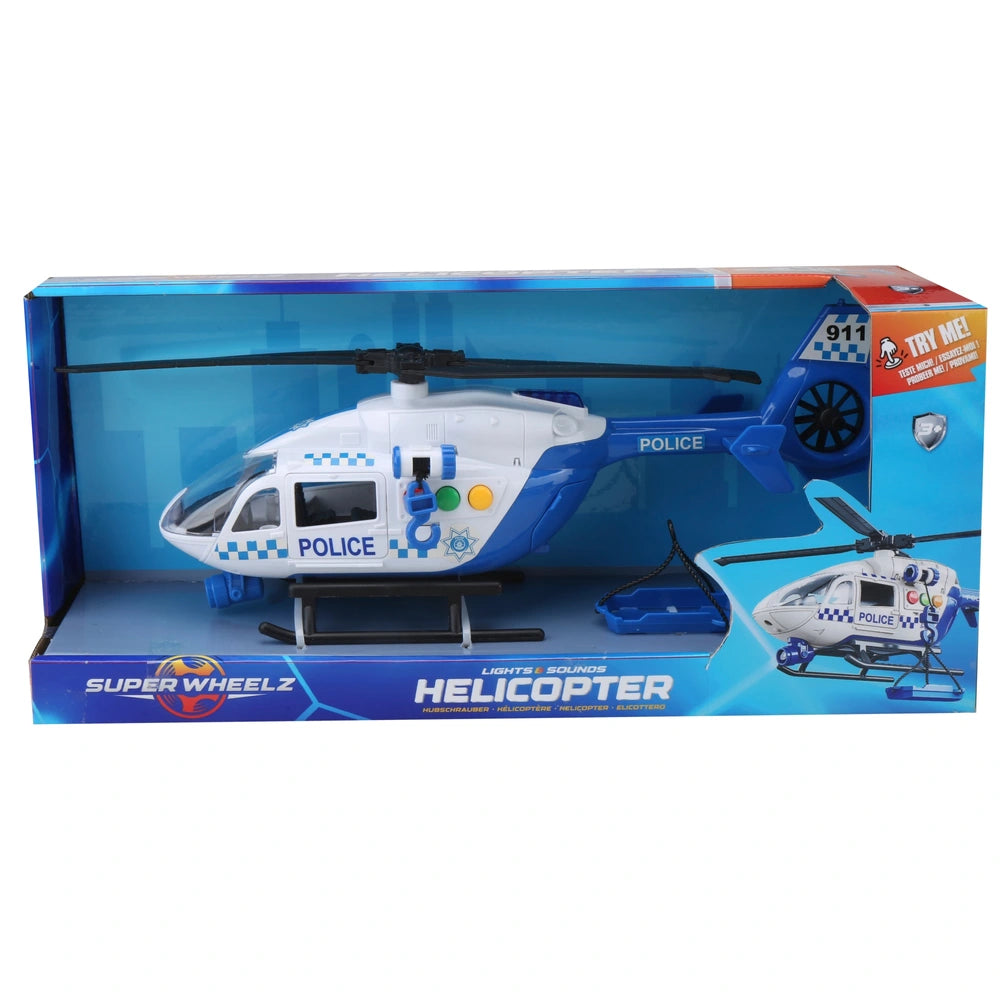 Super Wheelz Police Helicopter With Lights And Sounds