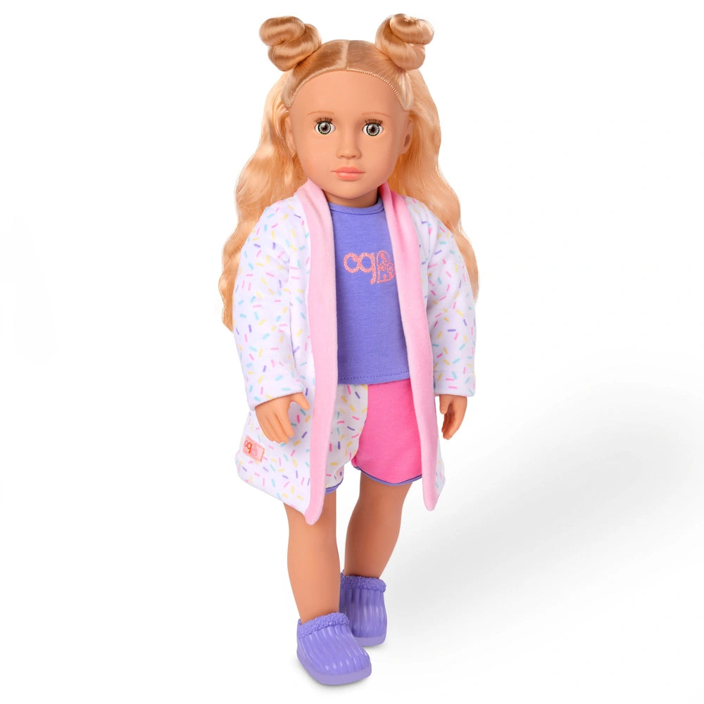 Our Generation Pajama Outfit With Sweet Tart Plush