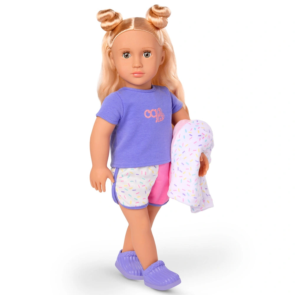 Our Generation Pajama Outfit With Sweet Tart Plush