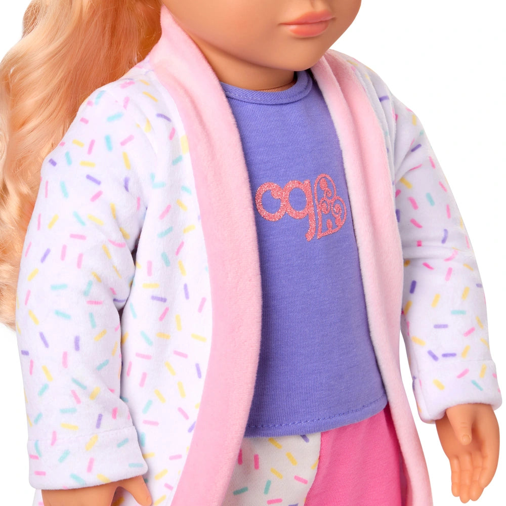 Our Generation Pajama Outfit With Sweet Tart Plush