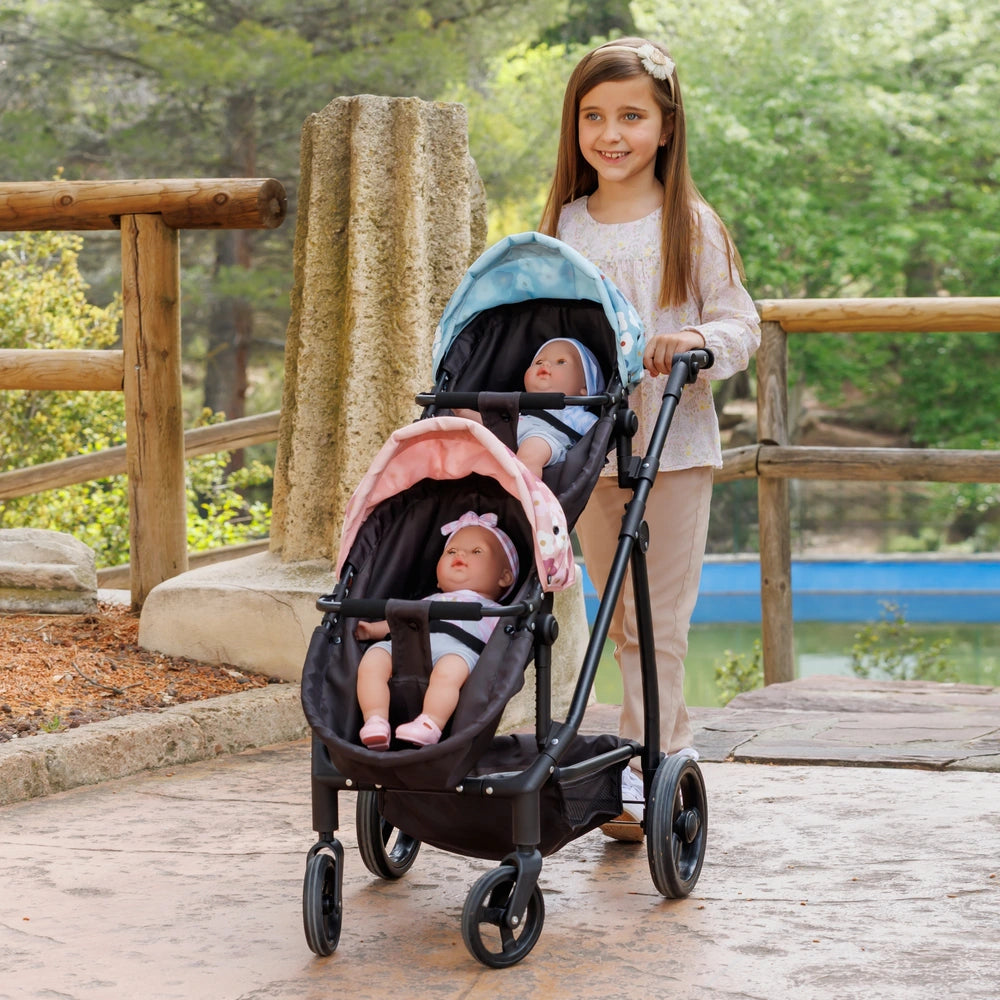 Ivy & Lily City To Park Twin Dolls Pram
