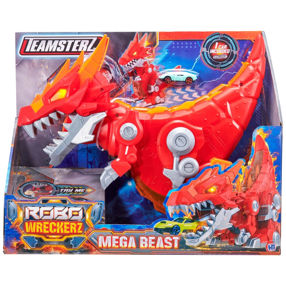 Teamsterz Robo Wreckerz Motorised Mega Beast With Street Machines Car