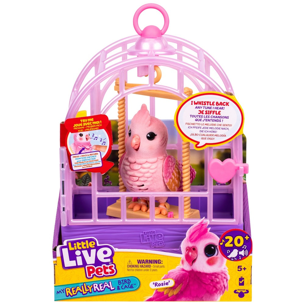 Little Live Pets My Really Real Bird & Cage Rosie