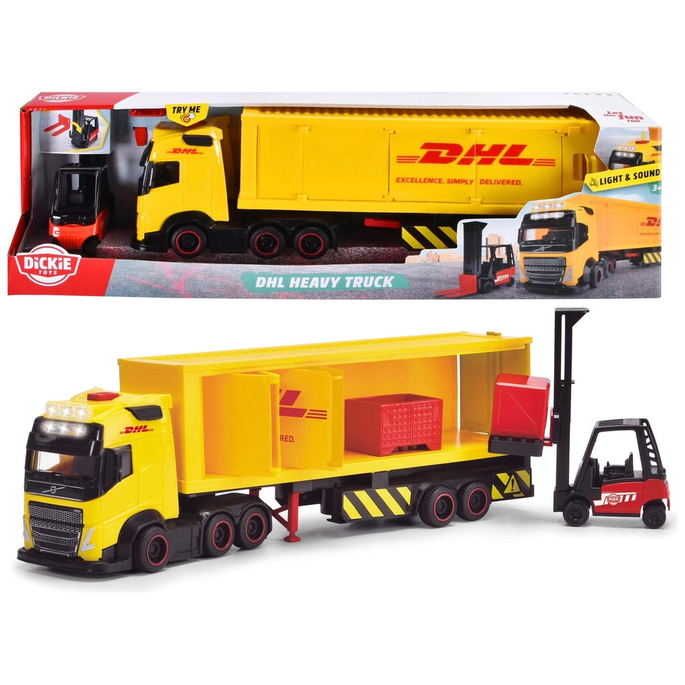 Dickie Toys Dhl Heavy Truck With Lights And Sounds