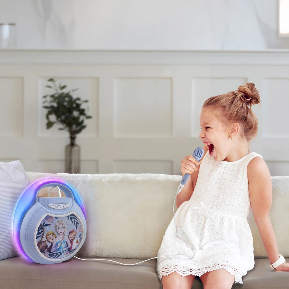 Ekids Disney Frozen Bluetooth Karaoke Machine With Microphone