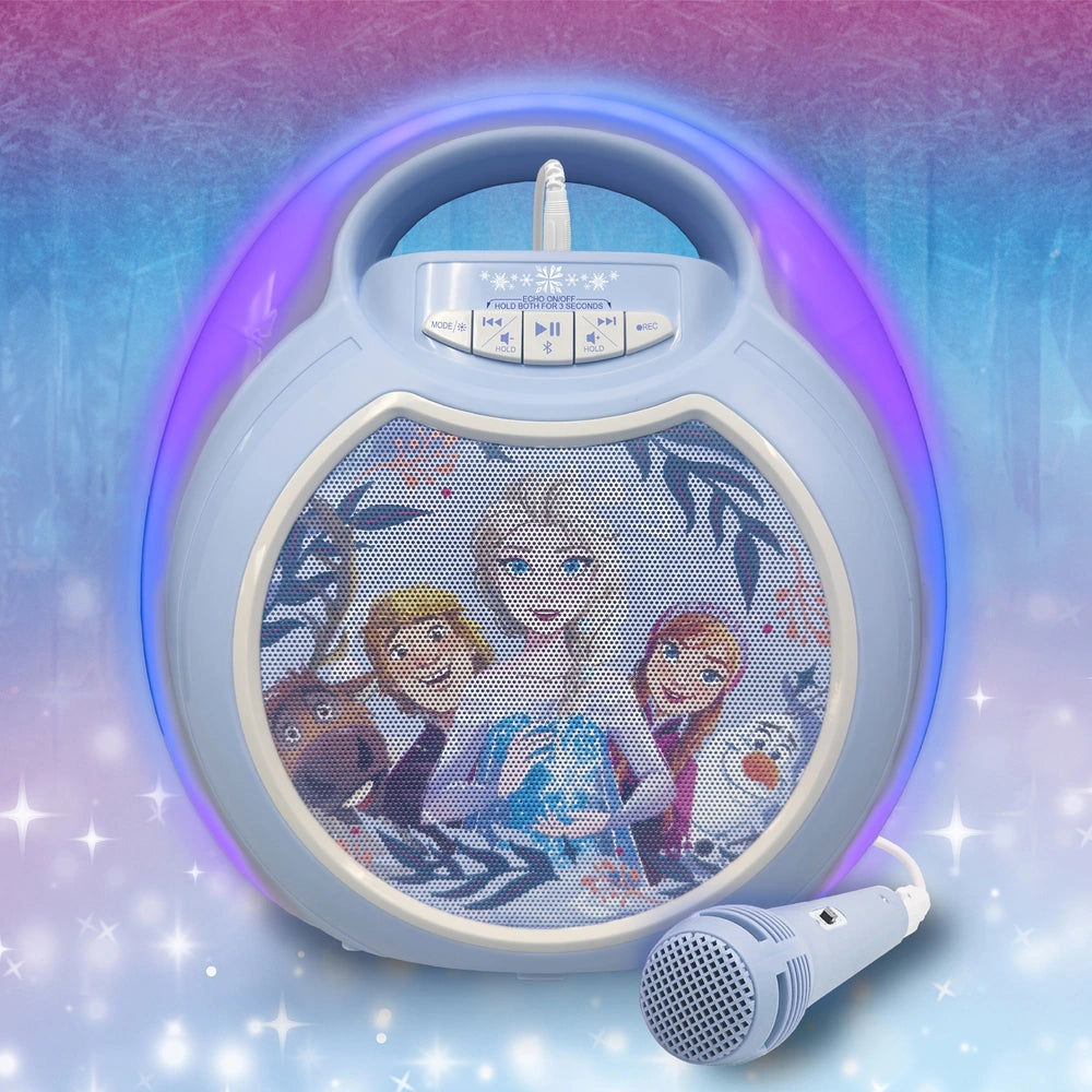 Ekids Disney Frozen Bluetooth Karaoke Machine With Microphone