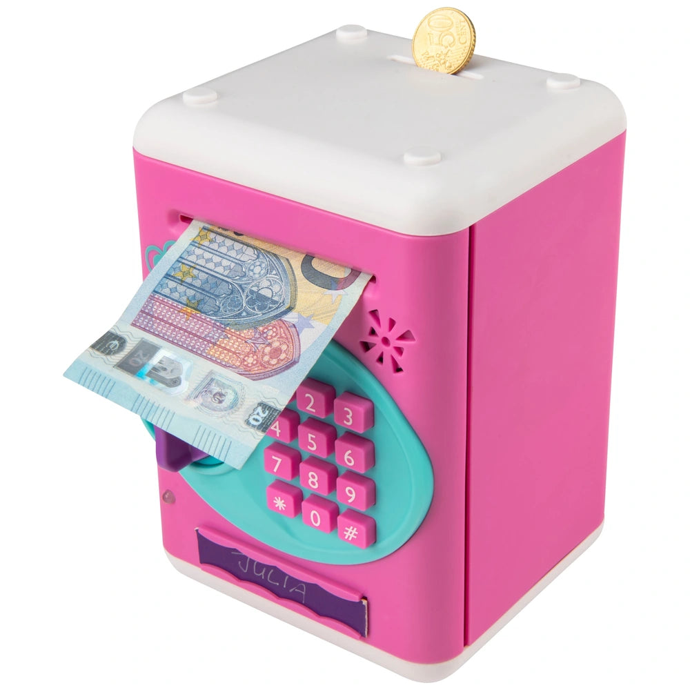 Electronic Money Bank Password Safe Pink