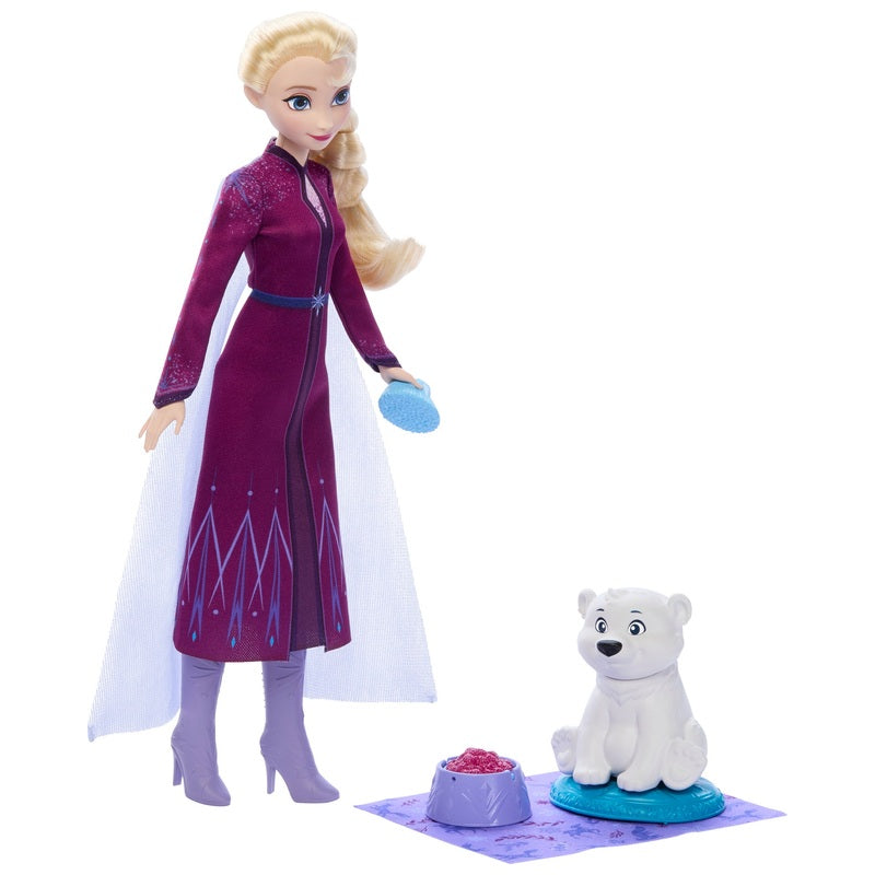 Disney Frozen Fashion Doll Elsa & Baby Bear Set