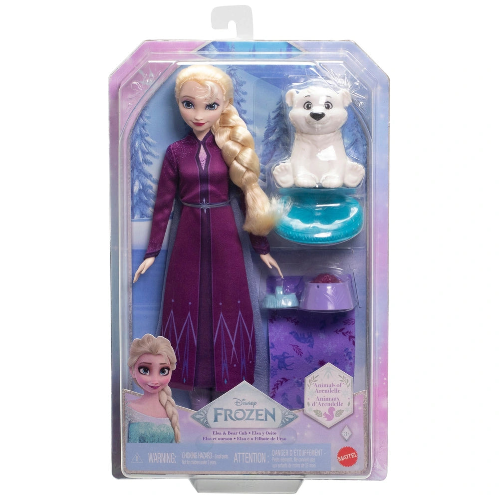 Disney Frozen Fashion Doll Elsa & Baby Bear Set