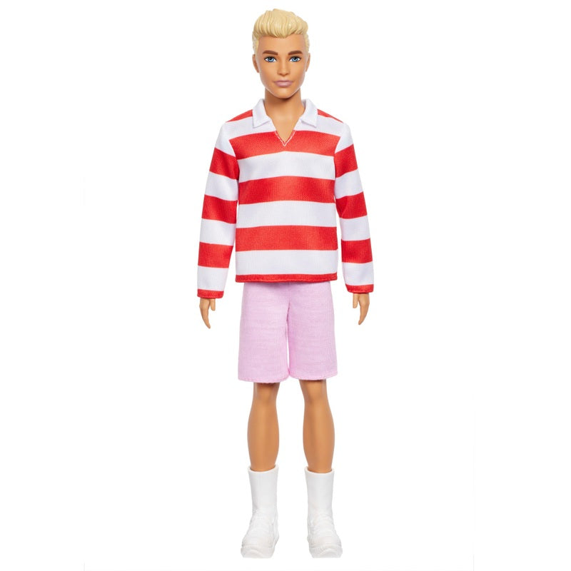 Barbie Fashionistas Doll 241 Red And White Stripe Ken