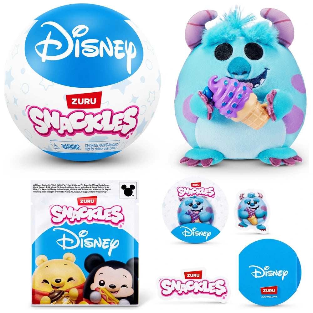 Snackles By Zuru Disney Plush 12Cm Assortment