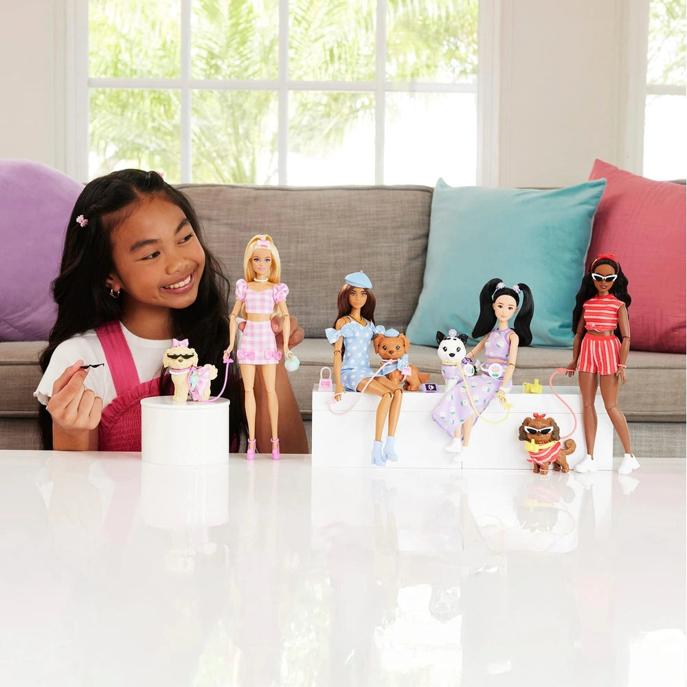 Barbie Doll Twinning Looks With Dog
