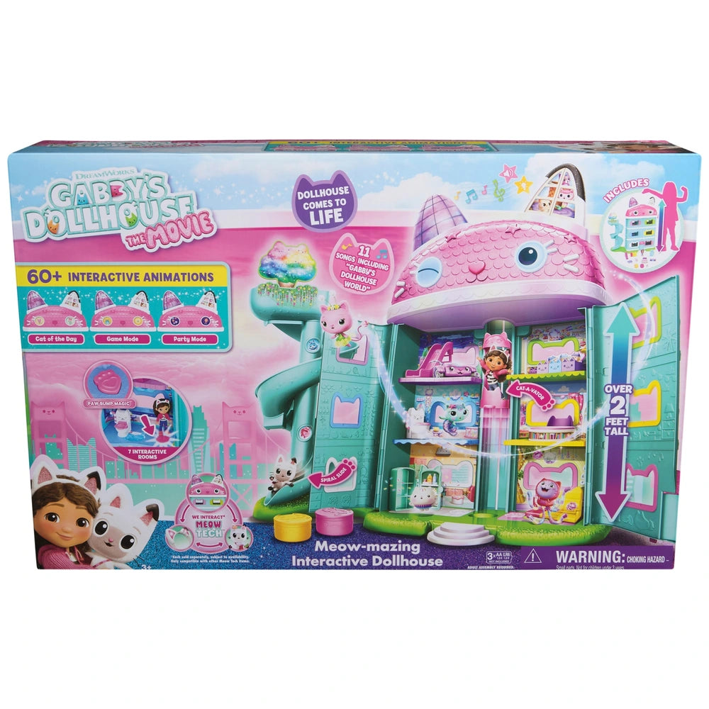 Gabby's Dollhouse: The Movie Deluxe Interactive Meow-Mazing Dollhouse Playset