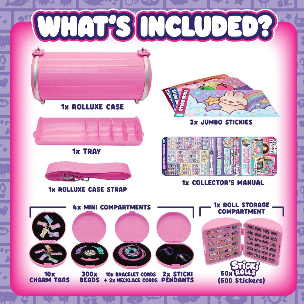Sticki Rolls Jumbo Studio Rolluxe Deluxe Handbag And Jewellery Making Kit
