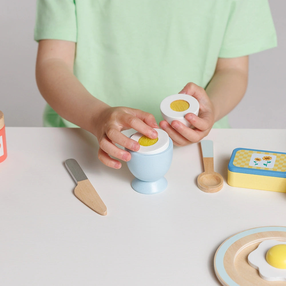 Kitchen Corner Wooden Pull-Apart Breakfast Food Set With Juicer