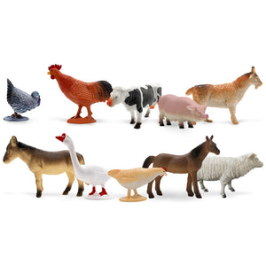 10 Farm Animals Figures