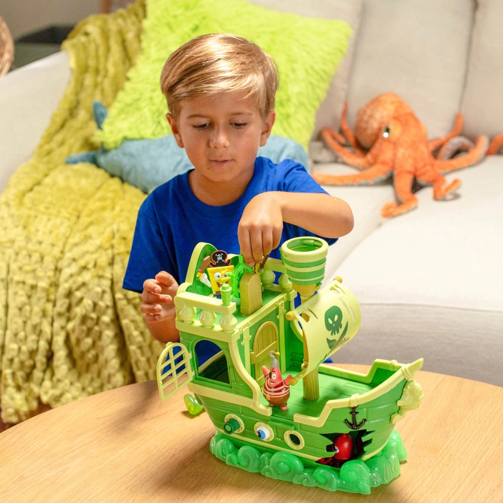 The Spongebob Movie The Flying Dutchman's Ship Playset With 6 Figures