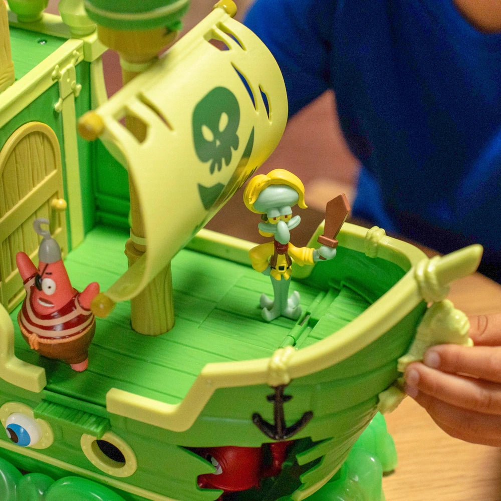 The Spongebob Movie The Flying Dutchman's Ship Playset With 6 Figures