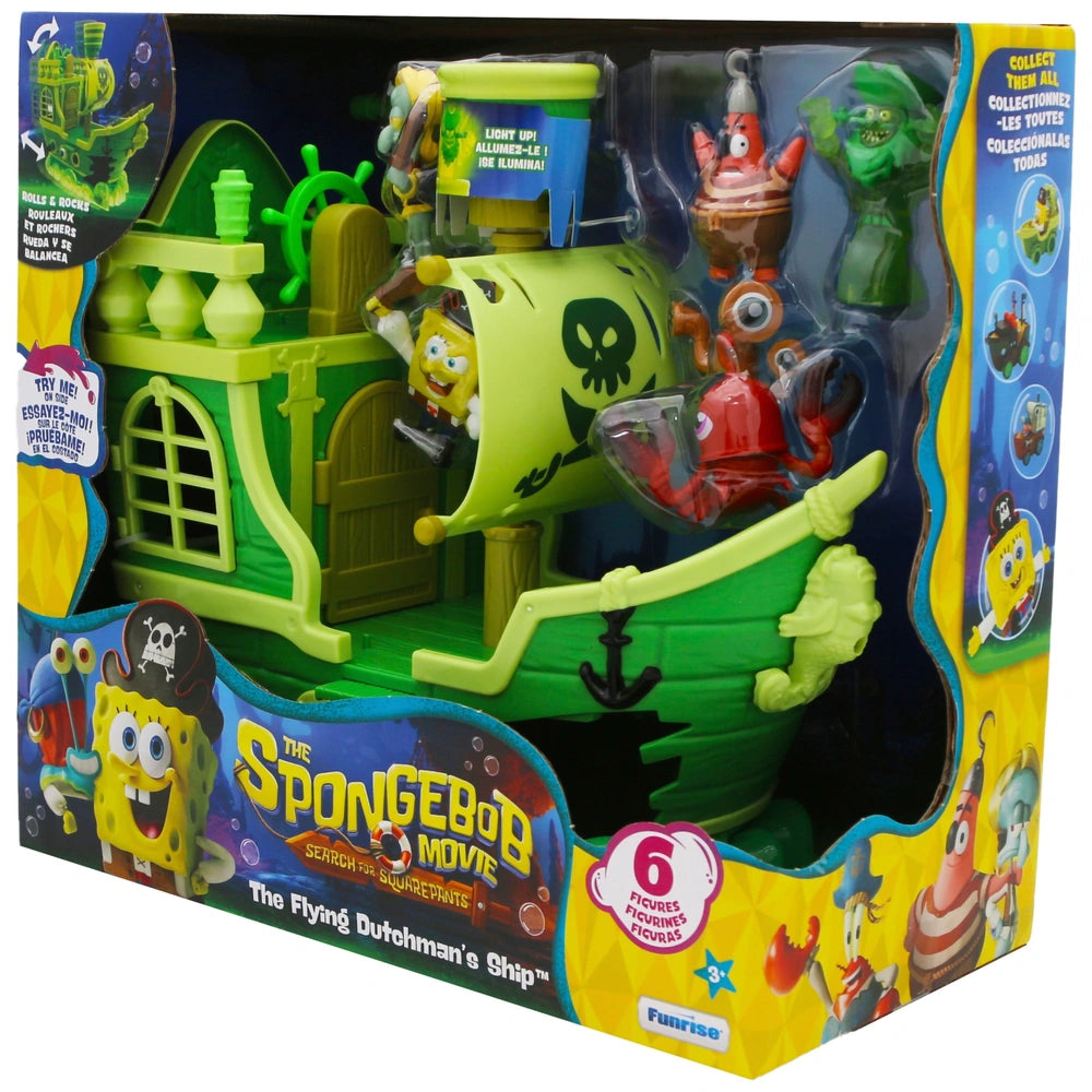 The Spongebob Movie The Flying Dutchman's Ship Playset With 6 Figures