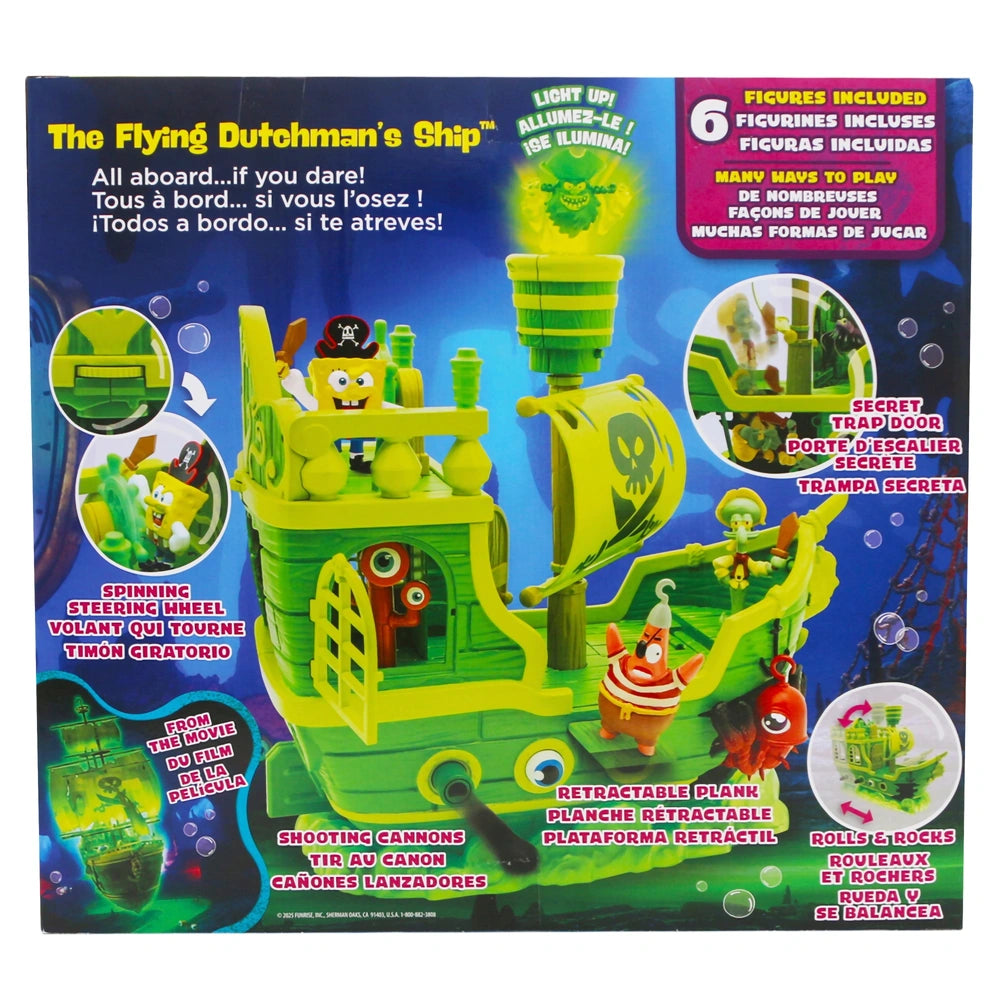 The Spongebob Movie The Flying Dutchman's Ship Playset With 6 Figures