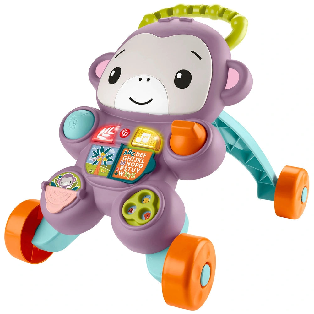 Fisher-Price Learn With Me Purple Monkey Baby Walker