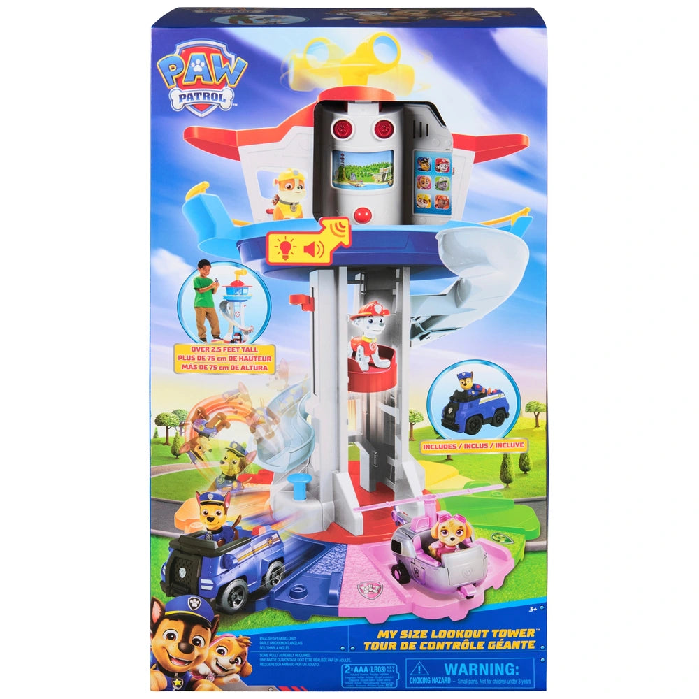 Paw Patrol My Size Lookout Tower With Chase Figure And Vehicle