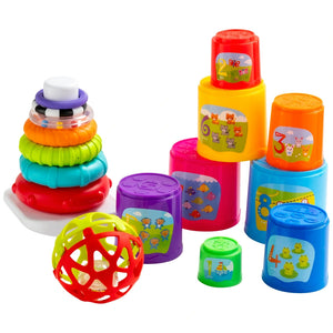 Big Steps Baby's First Stacker And Rattle Learning Set