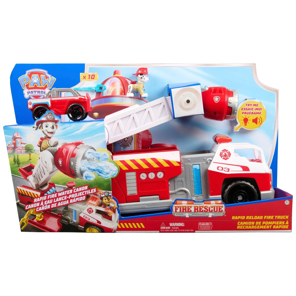 Paw Patrol Fire Rescue Rapid Reload Fire Truck With Lights And Sounds