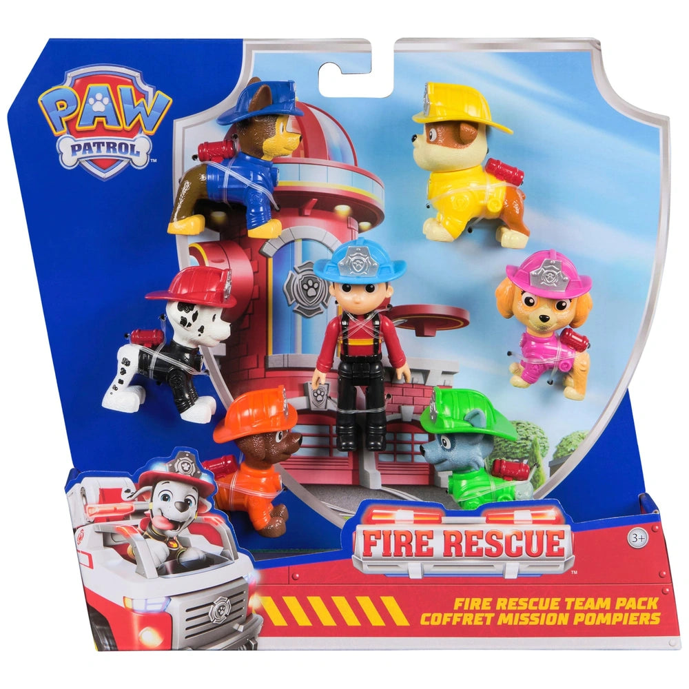 Paw Patrol Fire Rescue Team 7 Action Figures Pack