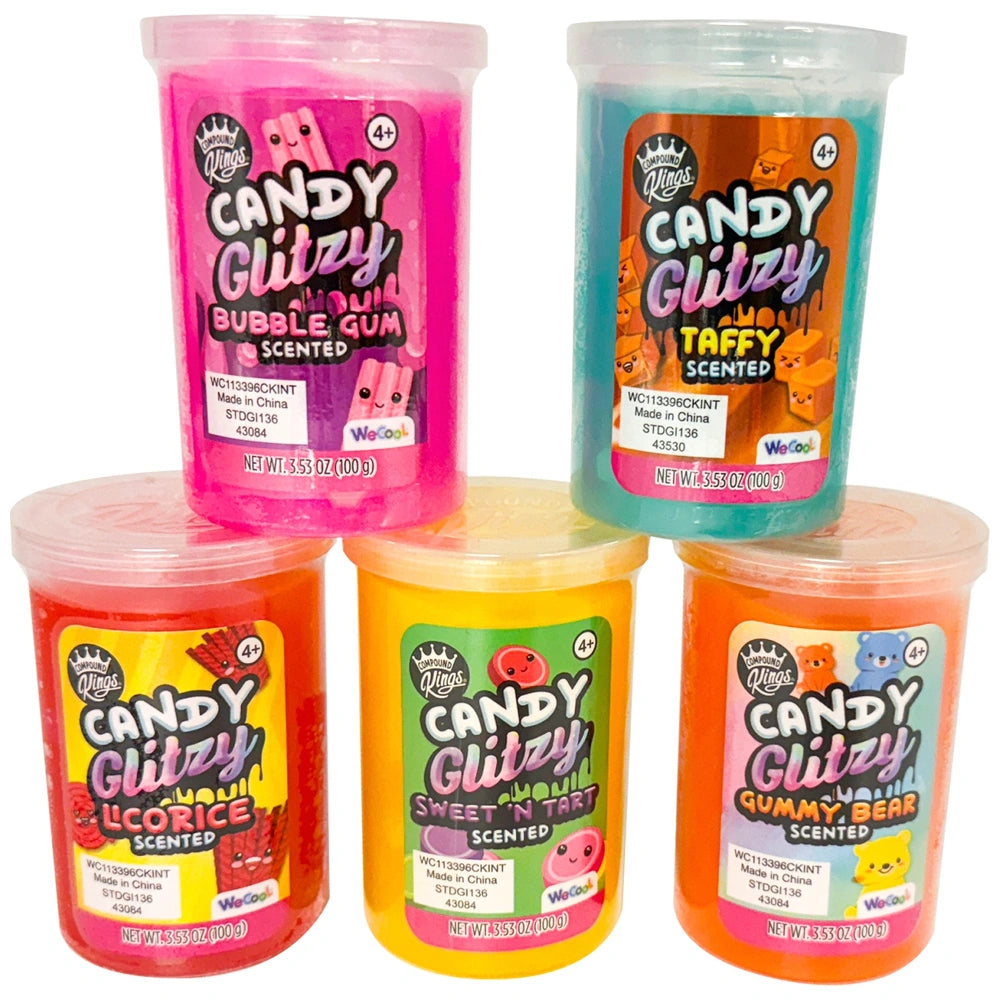 Compound Kings Candy Glitzy Slime Scented 5 Pack
