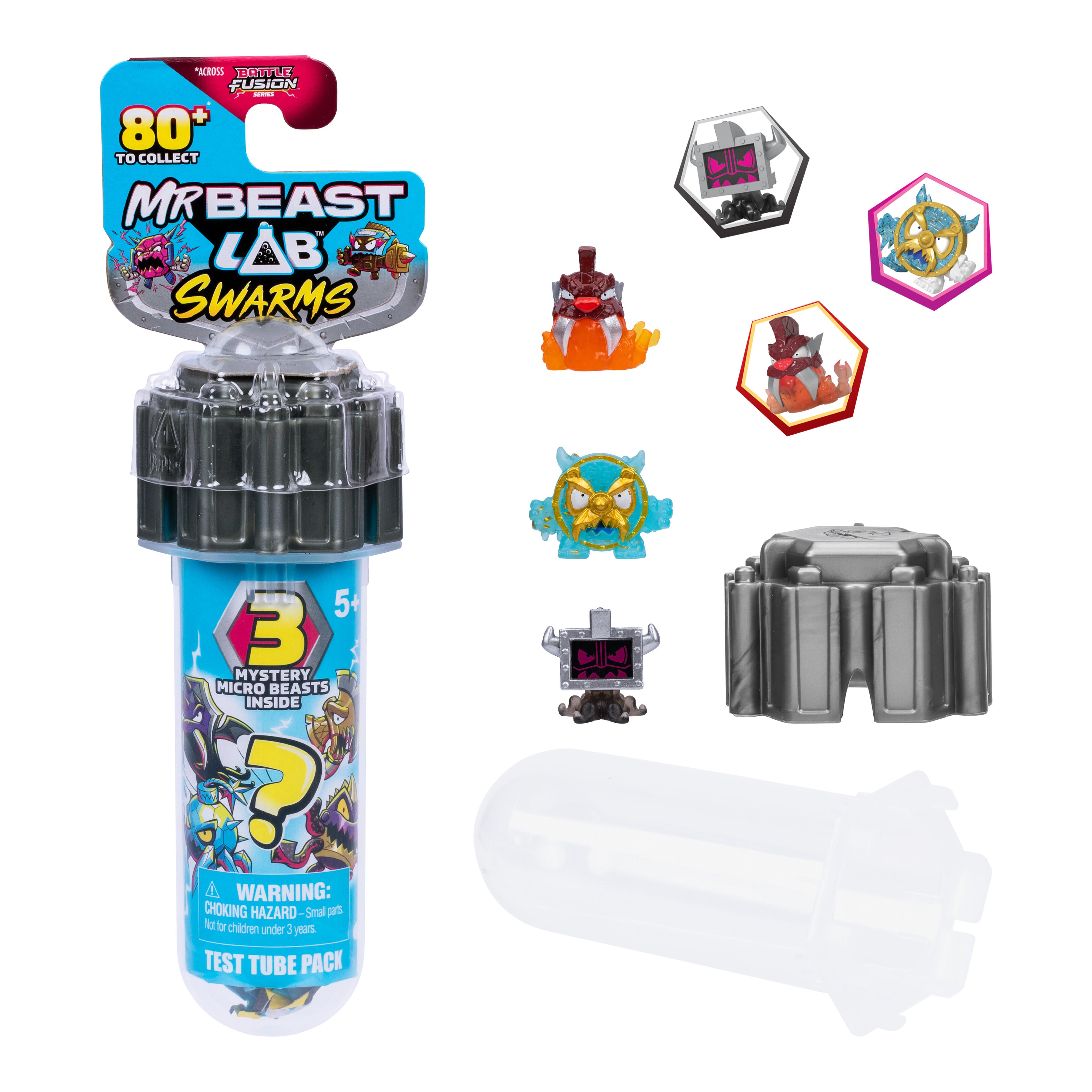 Mrbeast Lab Swarms Battle Fusion Series Test Tube 3 Pack Assortment