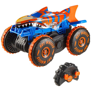 Hot Wheels Monster Trucks Remote Control Tiger Shark Climber 1:15 Scale