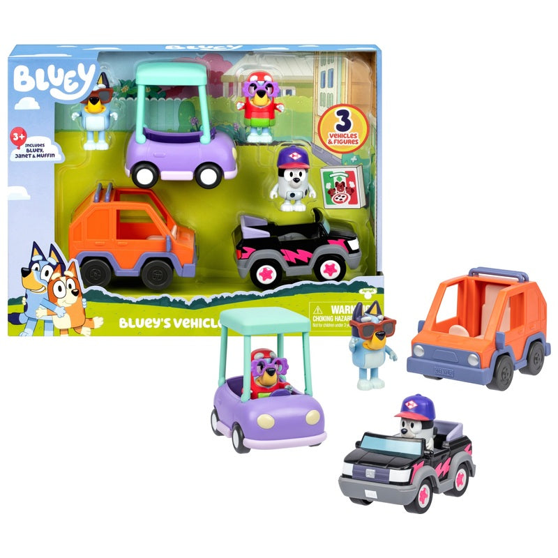 Bluey's Vehicles Bundle 3 Pack Exclusive