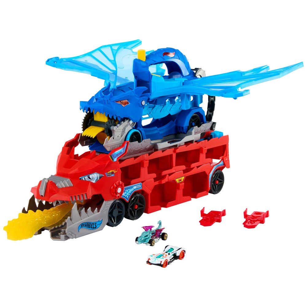 Hot Wheels City Ultimate Dual Dragon Transporter Playset