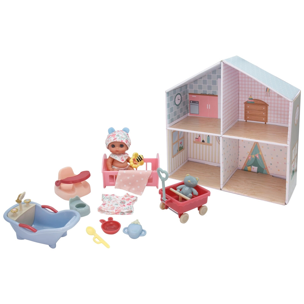 Lil' Cutesies 16-Piece Baby Doll Play House Set