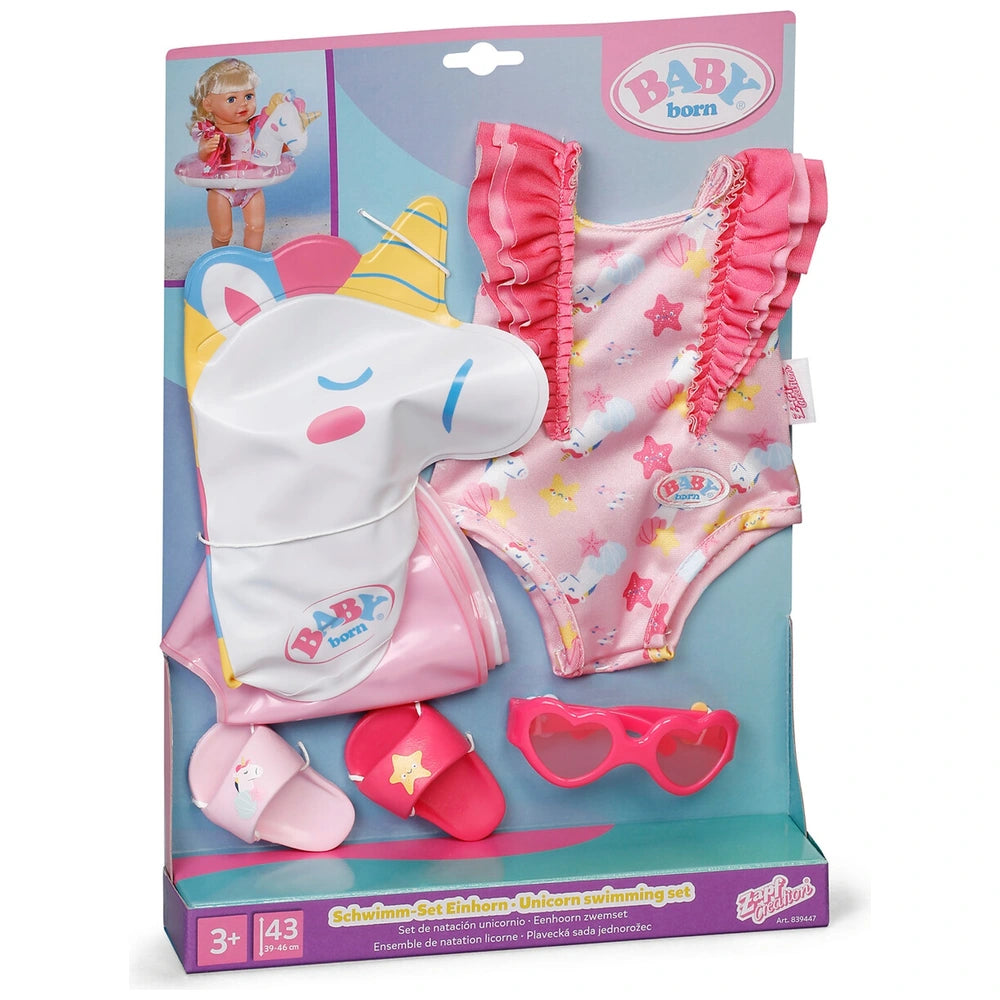 Baby Born Clothes Swim Set Unicorn 43Cm