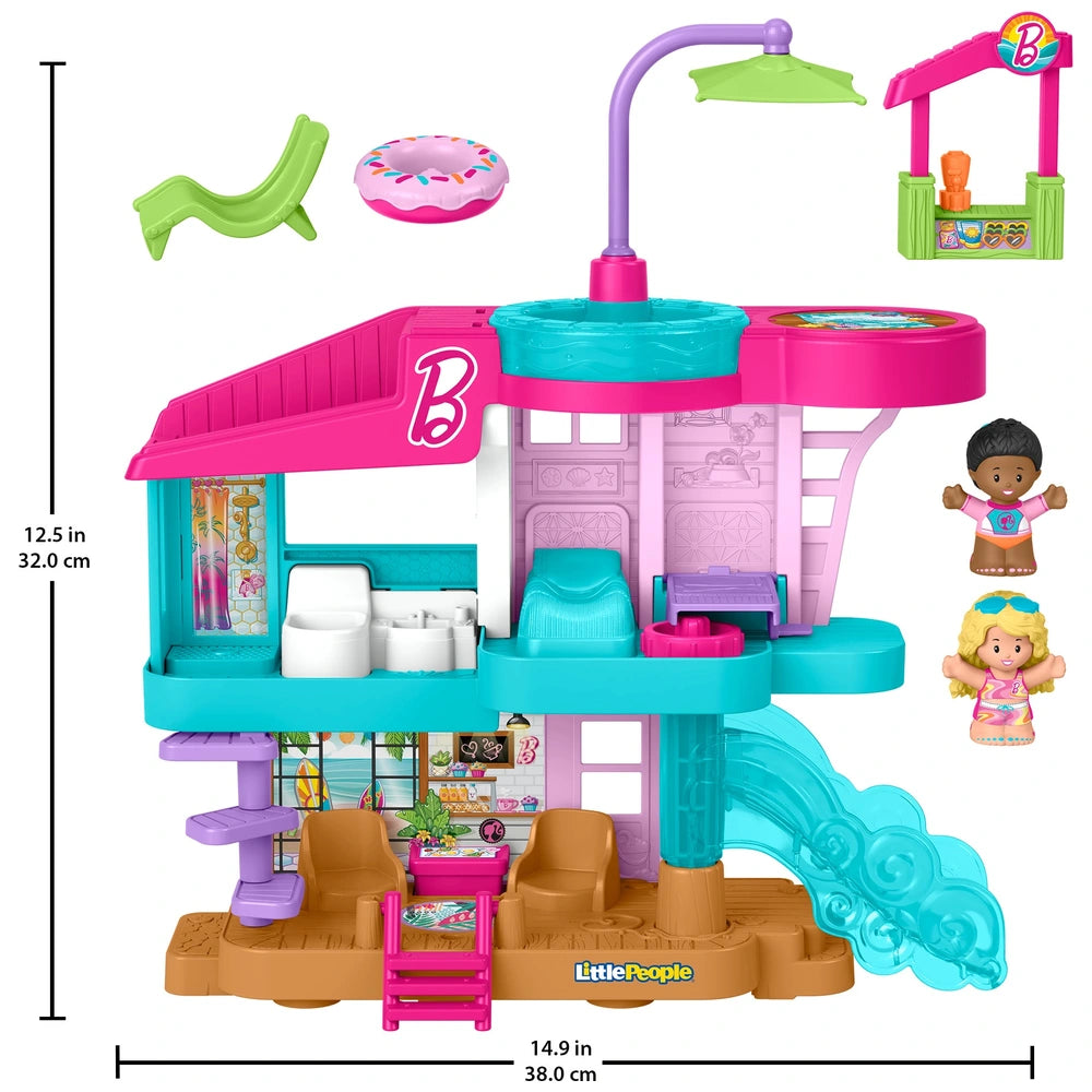 Little People Barbie Beach House Playset