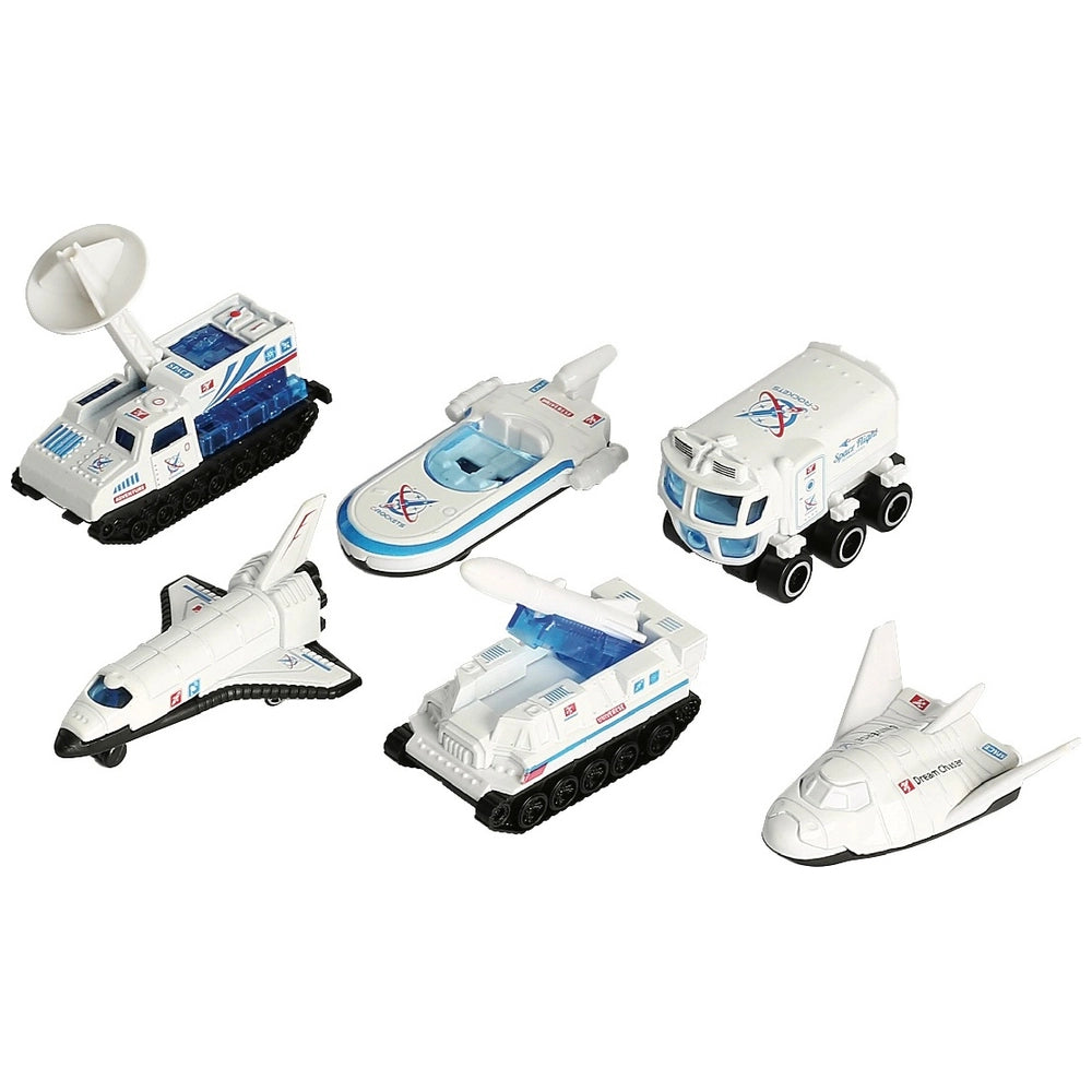 Super Wheelz Diecast Construction, Space, Emergency And Cars 1:64 Scale 6 Pack Assortment