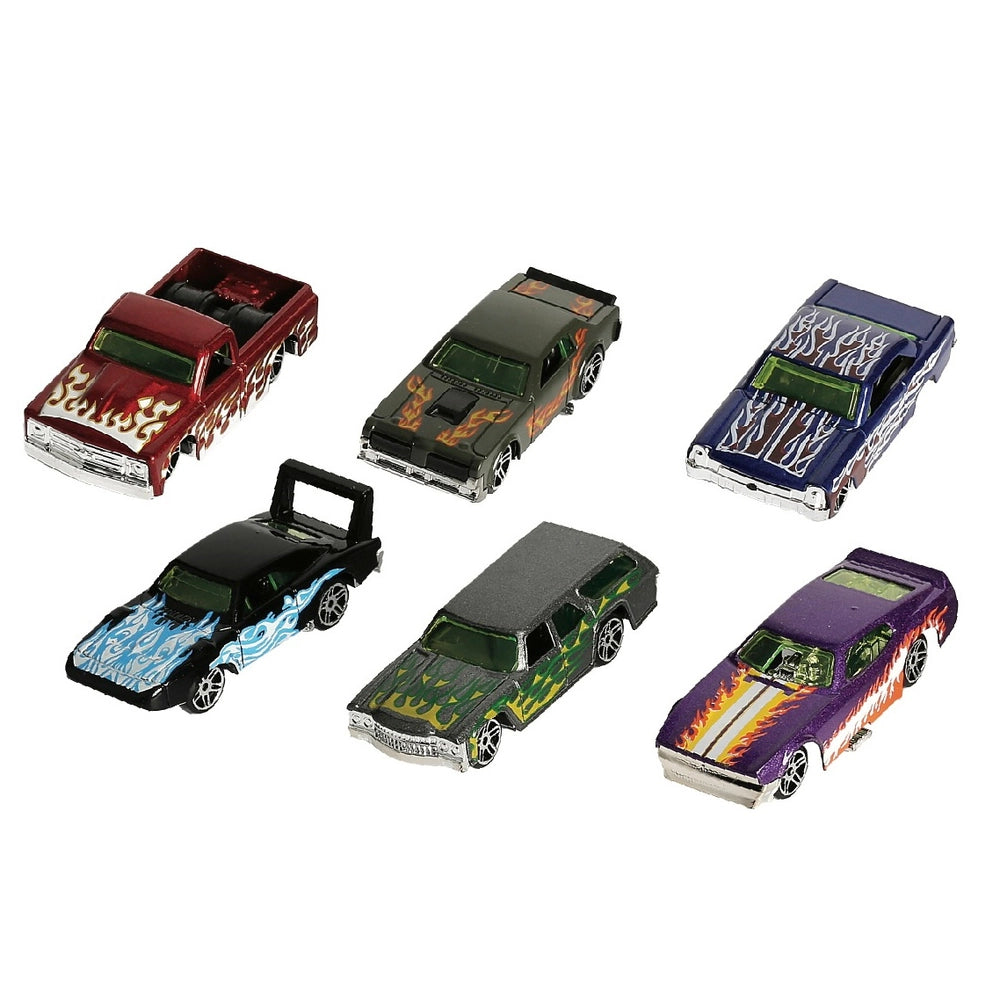 Super Wheelz Diecast Construction, Space, Emergency And Cars 1:64 Scale 6 Pack Assortment