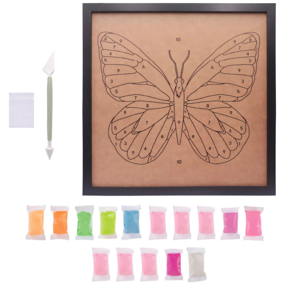Clay By Number Craft Kit Butterfly