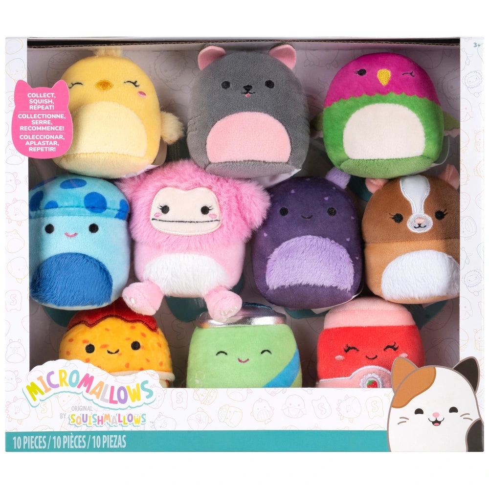 Original Squishmallows Micromallows Plush 10 Pack
