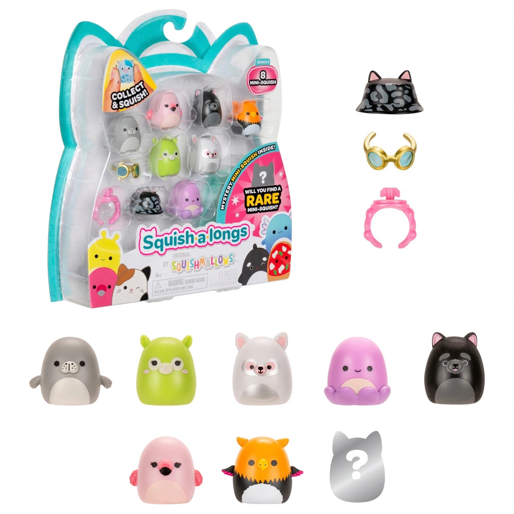Original Squishmallows Squish-A-Longs Mini-Squish Series 3 8 Pack (Wave 3)