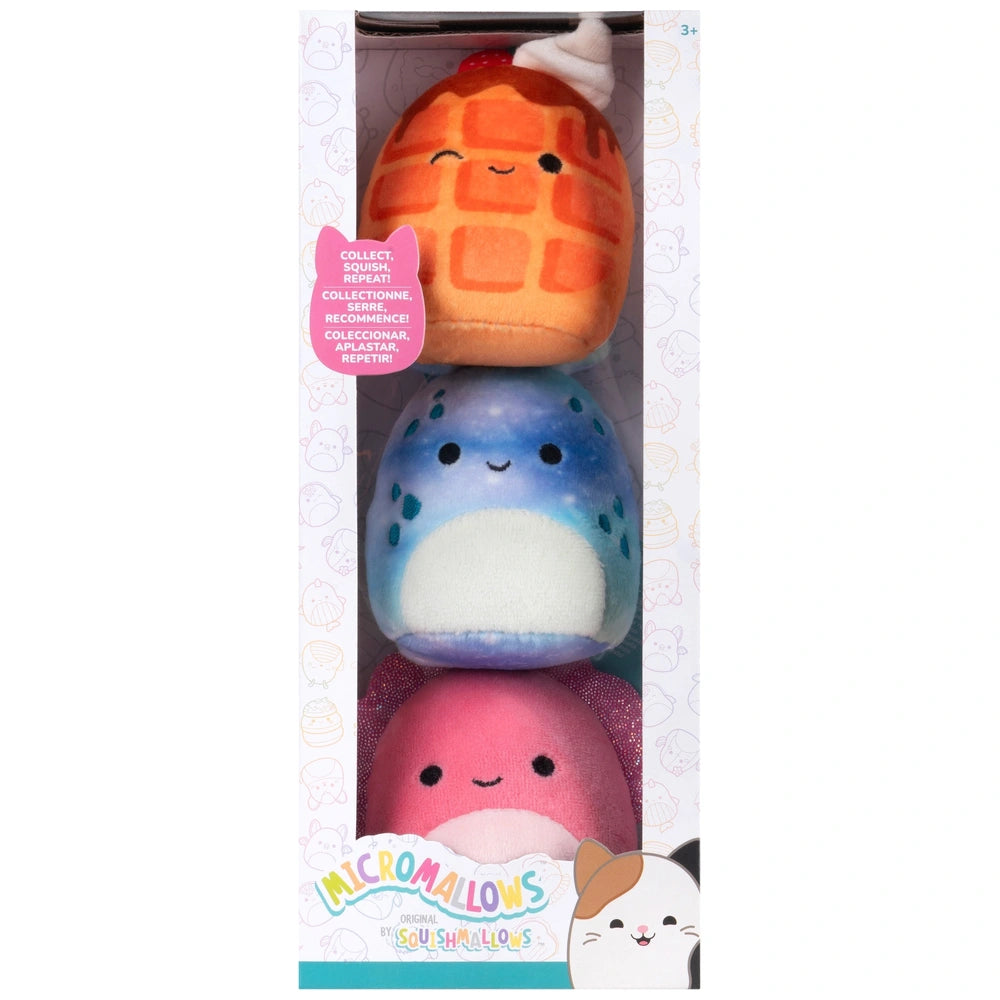 Original Squishmallows Micromallows Plush 3 Pack