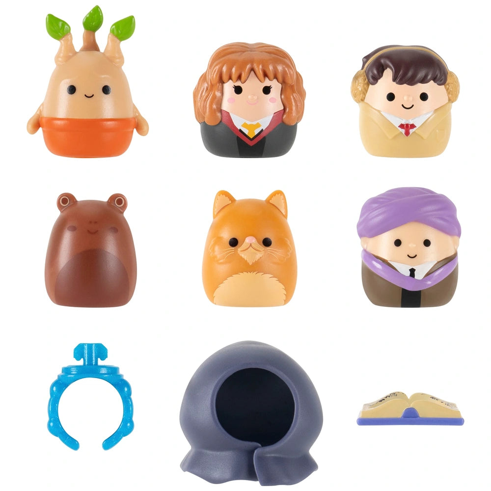 Original Squishmallows Squish-A-Longs Harry Potter Mini-Squish And Accessory 6 Pack